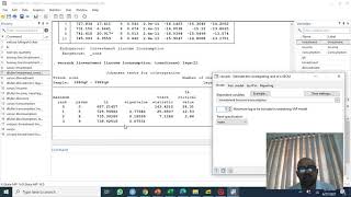 Johansen Cointegration Procedure using STATA English [upl. by Neirad]