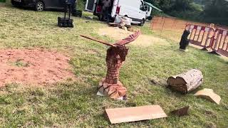 A fabulous range of wooden sculpture at Caerleon festival 2024 [upl. by Shandra6]