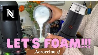 How To Foam Milk With Aeroccino 3 Make Coffee With Foam Tips amp Tricks  Easy Foamed Latte Recipe [upl. by Fabriane584]