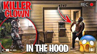 KILLER CLOWN PRANK IN THE HOOD DEESOORAW [upl. by Anatolio]