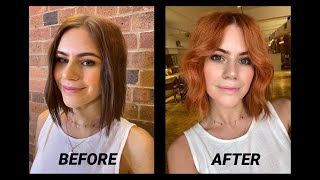 Brunette to Copper Hair Colour Transformation  RIXON HAIR [upl. by Vyner471]