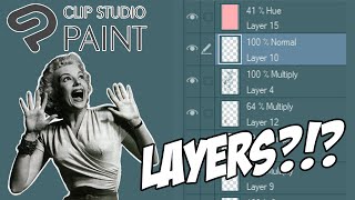 How to use layers in Clip Studio Paint  Tips and Tutorial [upl. by Korff]