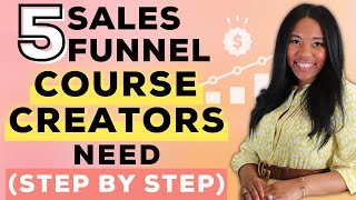 5 Funnels Course Creator Need  The Exact Blueprints on Kajabi [upl. by Mccreary480]