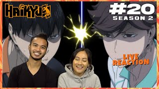 HAIKYUU SEASON 2 EP 20 quotJOHSAI 20 KARASUNO VS JOHSAIquot LIVE REACTION [upl. by Adrahs]