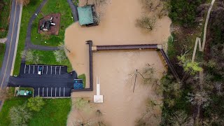 Calfkiller River flooding Carter St Park in Sparta TN [upl. by Ahl]