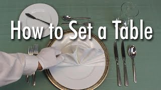 Learn How to Set a Formal Dinner Table [upl. by Ztnaj]