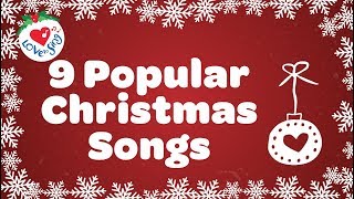 Top 9 Christmas Songs and Carols with Lyrics [upl. by Ahsenre]