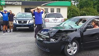 Returning Destroyed Rental Cars Prank [upl. by Htessil101]