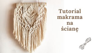 DIY Makrama na ścianę krok po kroku 🌿 macrame wall hanging [upl. by Joanna]