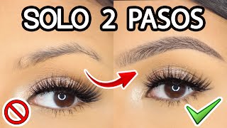 CEJAS PERFECTAS EN 2 PASOS âœ… NUEVA TÃ‰CNICA PRINCIPIANTES  AbrilDoesMakeup â™¡ [upl. by Cirdla]