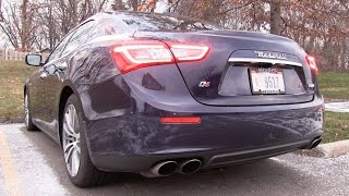 Pure Sound 2015 Maserati Ghibli  Cold Starts Revs Acceleration [upl. by Lasyrc401]