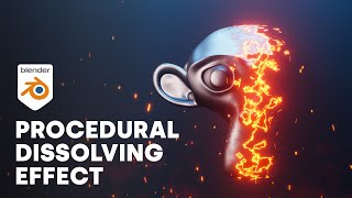 Procedural Dissolving Effect Blender Tutorial [upl. by Tuorah]