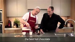 How to make a hot chocolate using an aerolatte milk frother [upl. by Yenhpad]