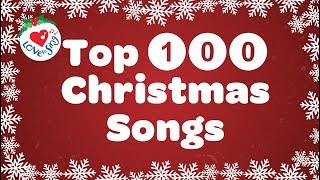 Top 100 Christmas Songs and Carols Playlist with Lyrics 🎅 Best Christmas Songs 🎄 [upl. by Roon]