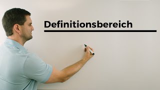 Definitionsbereich bei Funktionen  Mathe by Daniel Jung [upl. by Ahsart187]