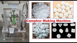 Camphor Making Machine Low price Coimbatore Camphor Tablet making machine Camphor Making Business [upl. by Assirem775]