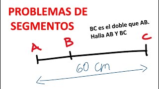 PROBLEMAS DE SEGMENTOS Geometría [upl. by Dnalel]