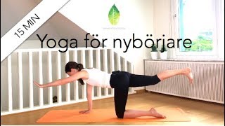 15 min yoga för nybörjare  Annas yoga studio [upl. by Falkner]